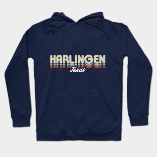 Retro Harlingen Texas Hoodie